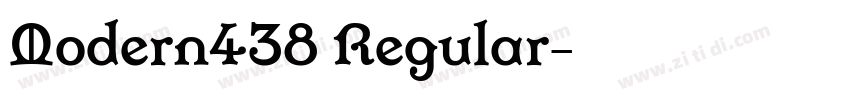 Modern438 Regular字体转换